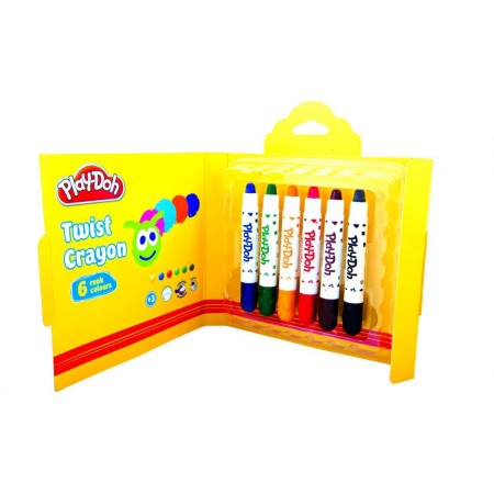 Play-doh CR007 6 Renk Twist Crayon Karton Kutu 10mm